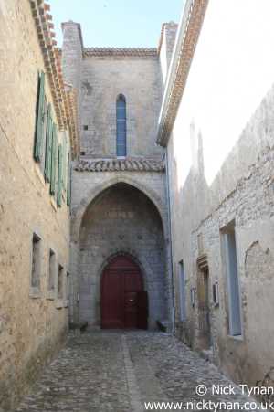 Lagrasse - the north door into the nave